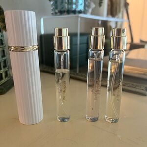 Estée Lauder luxury collection atomizer case with refills 3 eau de parfum sprays